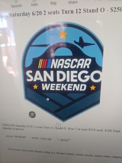 Nascar San Diego Saturday tickets