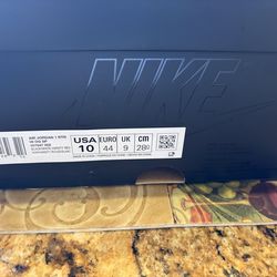 Jordan x union x fragment size 10