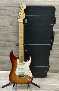 2012 Fender American Standard Stratocaster Sienna Sunburst Ash Maple Neck (PO1025390)