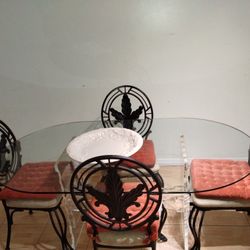 Dining Room Table With 4 Chairs Lucite Table Base
