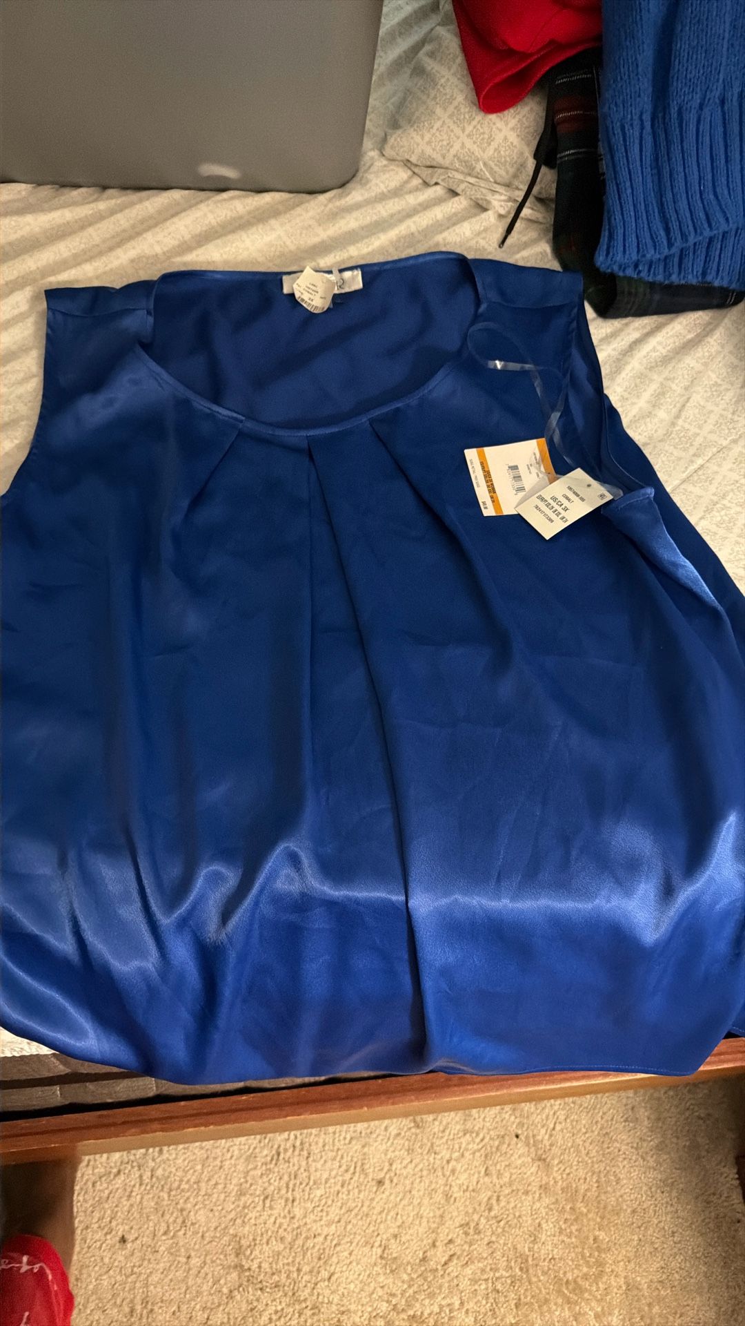 Never Wear Beautiful Blue Top 