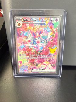 Sylveon ex Pokémon Card 153/128 from 30th Celebration