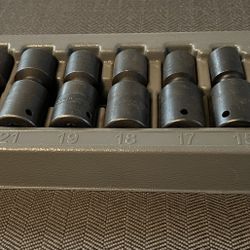7 pc 1/2" Impact Swivel Socket Set