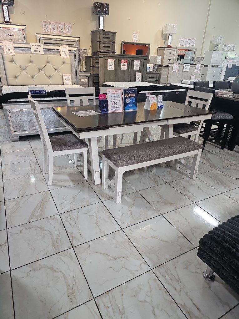 DINING TABLE SET
HELLO FAMILY! ¡BIENVENIDOS!
🇺🇸 USA AMERICA FURNITURE
✅ EASY CREDIT
#2158C
