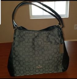 Coach Edie Shoulder Bag in Signature Jacquard