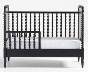 Jenny Lind Heirloom Black Wood Convertible Crib