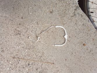 Cute Silver Plated Heart Bracelet