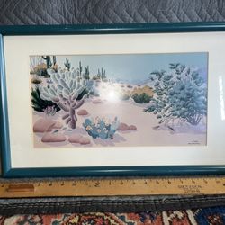 Joanne Casey Palm Desert Artist Signed Numbered Framed Desert Scene