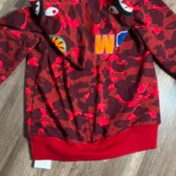 BAPE Color Camo Shark Full Zip Hoodie Medium 100% Authentic. StockX Verified