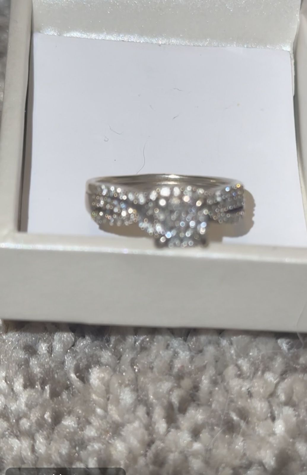  10k White Gold With Diamonds Women’s Wedding Ring 