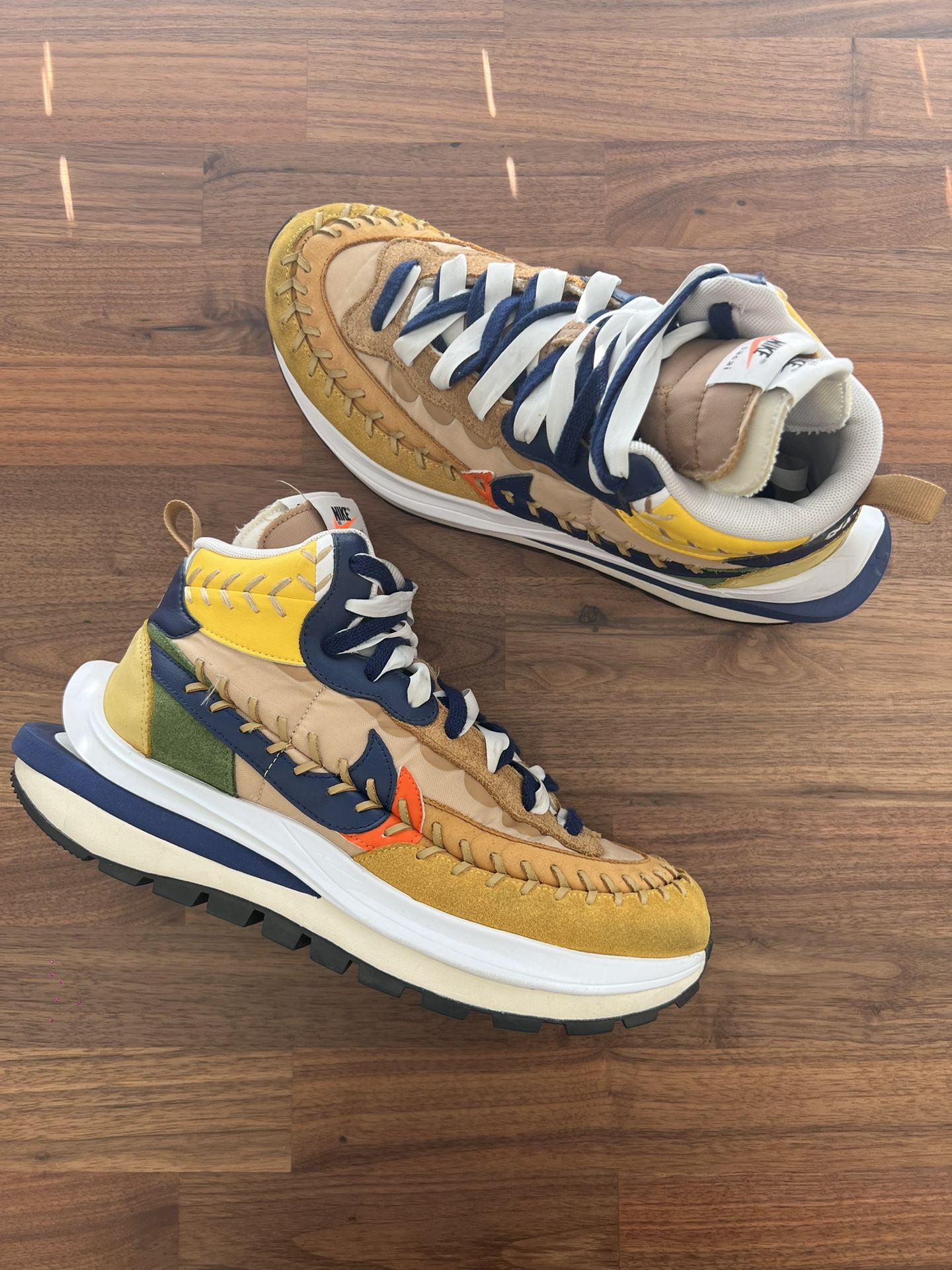 Size 8.5 Men’s/ 10 Women’s- Nike sacai x Jean Paul Gaultier x VaporWaffle Sesame