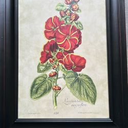 Floral  Print Frame Decor