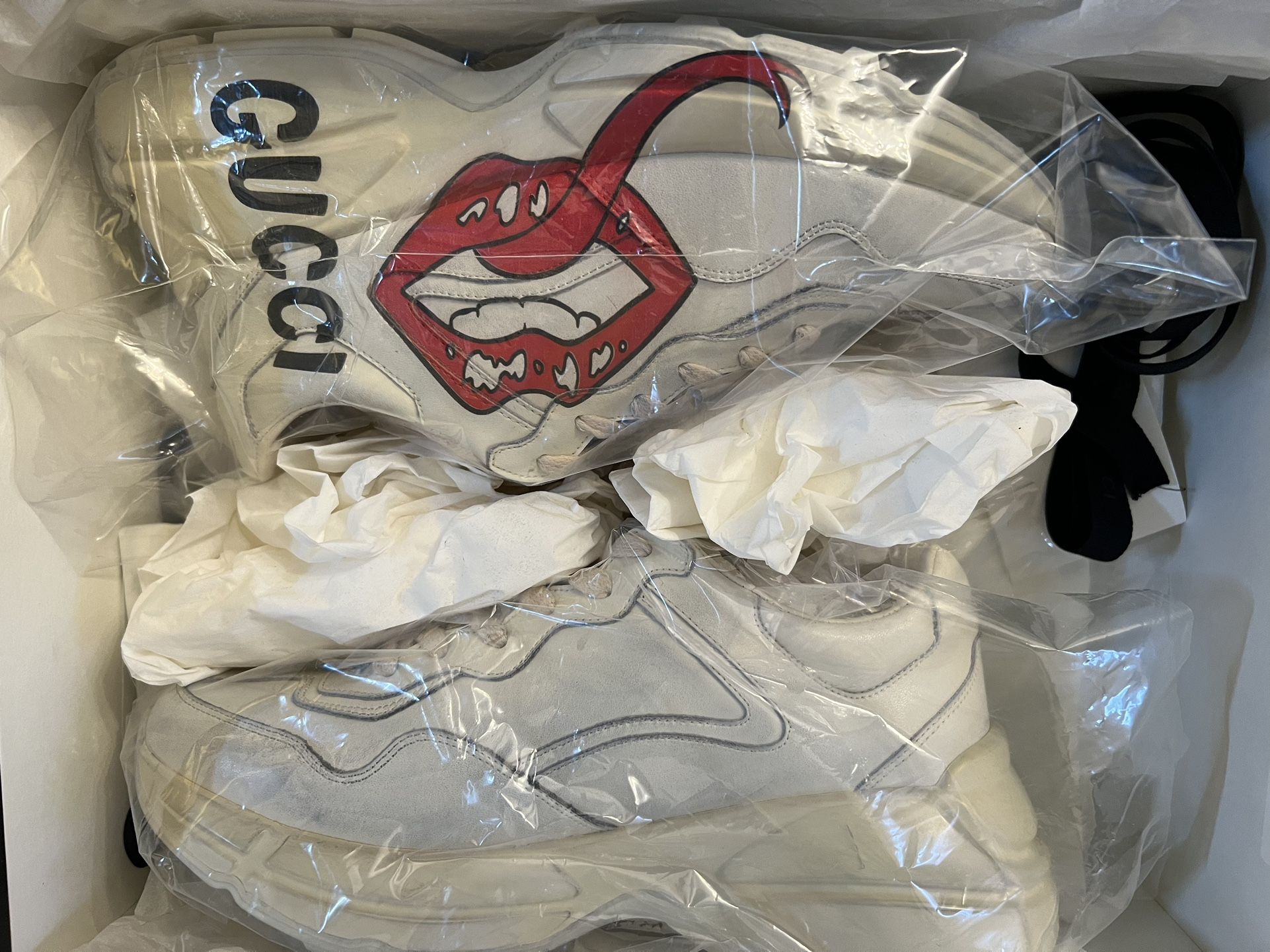 Brand New Gucci Rhythm Tongue Sneakers