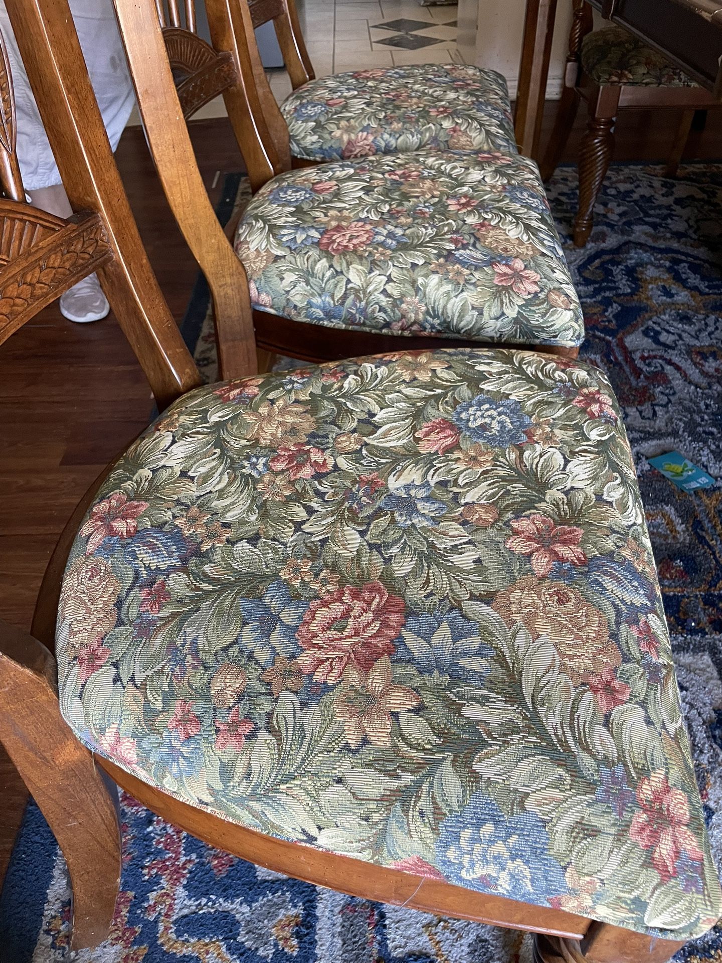 Dining table and chairs