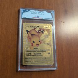 PGC Gem Mint Gold Foil 10 Pikachu V