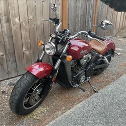 2016 Indian Scout, 1000cc, six speed