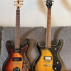 Eastwood high-flier and Side jack guitar