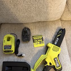 ONE+ HP 18V Brushless 8 in. Battery Compact Pruning Mini Chainsaw with 2.0 Ah Battery and Charger