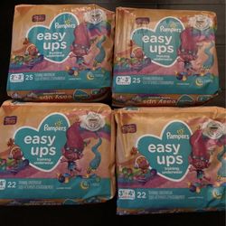 Pampers Easy Ups Girls 2T-3T Bundle $30