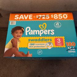 Pampers Diapers Swaddlers Size 3