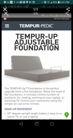 Tempur-pedic UP Full Size Adjustable Bed. !!NEW!!