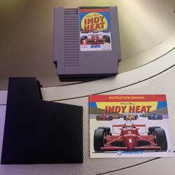 Nintendo NES Indy Heat & Manual Tested