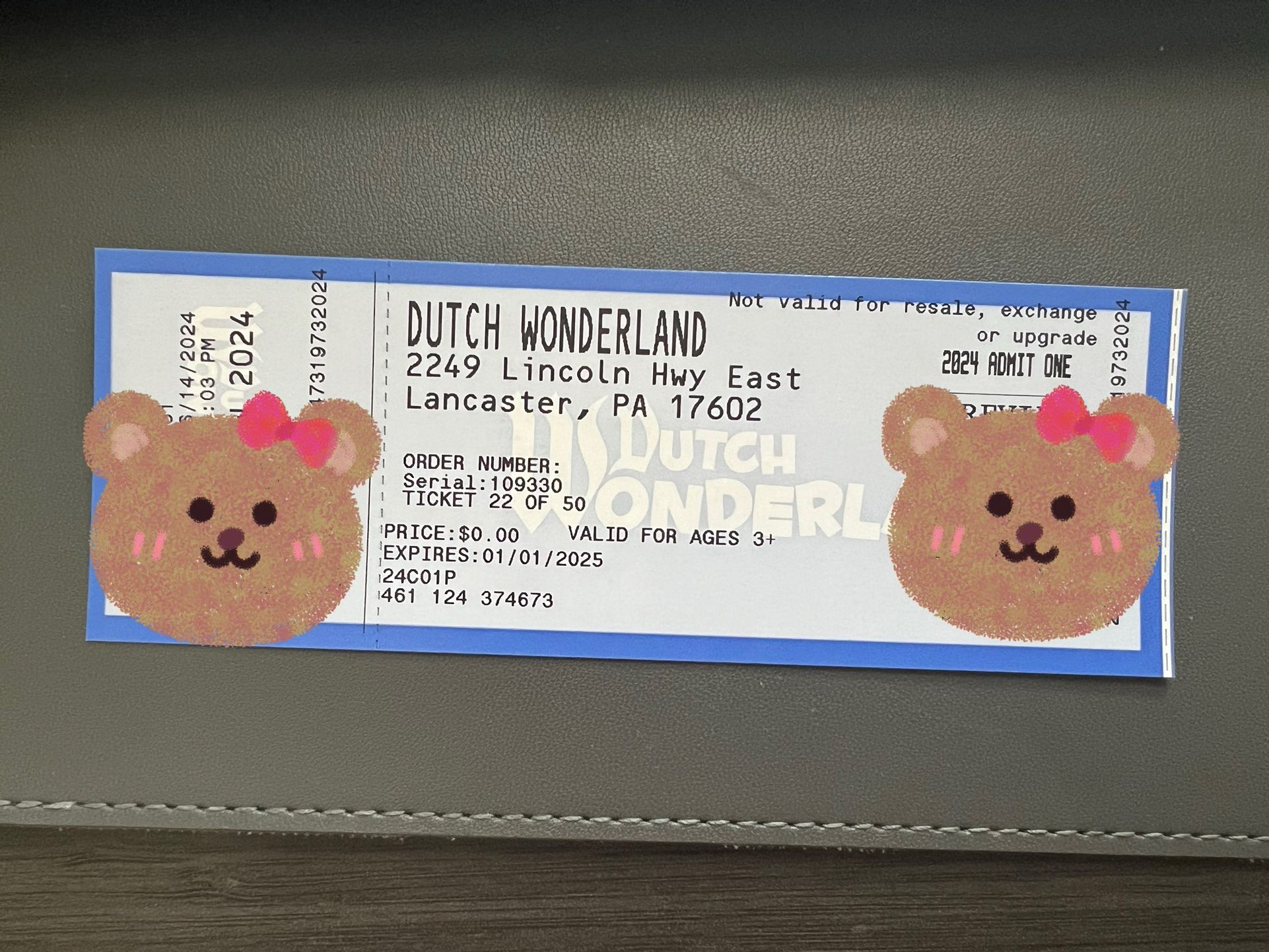 Dutch Wonderland Ticket