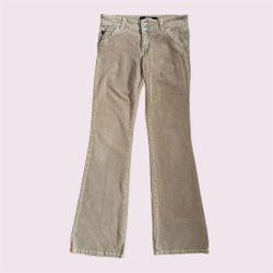 JUST USA Y2K 2000’s Khaki Tan Preppy Low Rise Corduroy Casual Straight Leg Pants