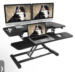 Standing Desk Converter Riser Dual Workstation