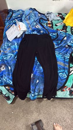 black flowy pants