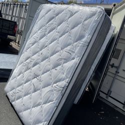 HOUSEHOLD BRAND NEW PILLOW TOP MATTRESSES ✅ COLCHONES NUEVOS PILLOW TOP 💯‼️ QUEEN SIZE $150 ❌ $210 With Box Spring FULL SIZE $140❌ $200 With Bo