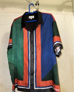 Sergio Tacchini Monte Carlo Camp Shirt Size 2XL Pre Owned