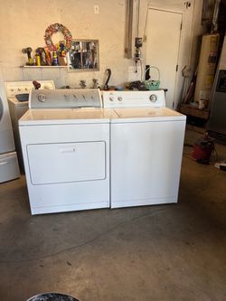 Whirlpool washer and gas dryer in very good working condition.