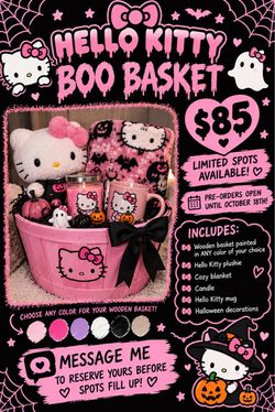 Hello Kitty Spooky Basket