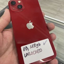 Red iPhone 13 Unlocked. Cash Or $10 Down W Approval 