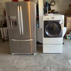 KitchenAid Refrigerator and Kenmore Elite Gas Dryer