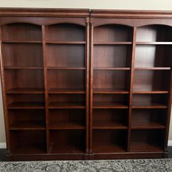Open Double Bookcase Mahogany