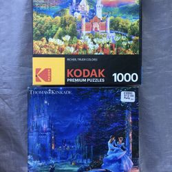 Thomas Kincaid Cinderella Puzzle Kodak Cinderella castle puzzle