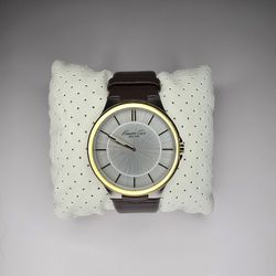 Kenneth Cole NY Men's Watch A126-14 Silver Face *Fresh Battery*