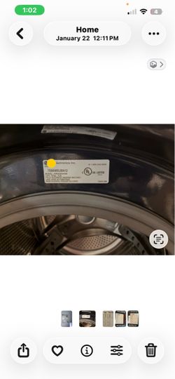 FREE LG TROMM WASHING MACHINE BLUE NOT WORKING FOR PARTS NEW FILTER PUMP