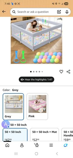 50 x 50 baby playpen lightly used $25