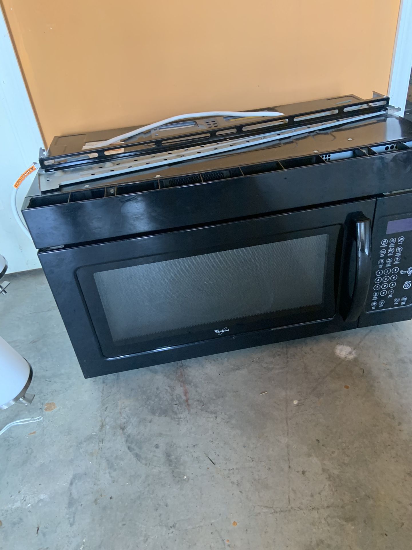 Whirlpool over range microwave