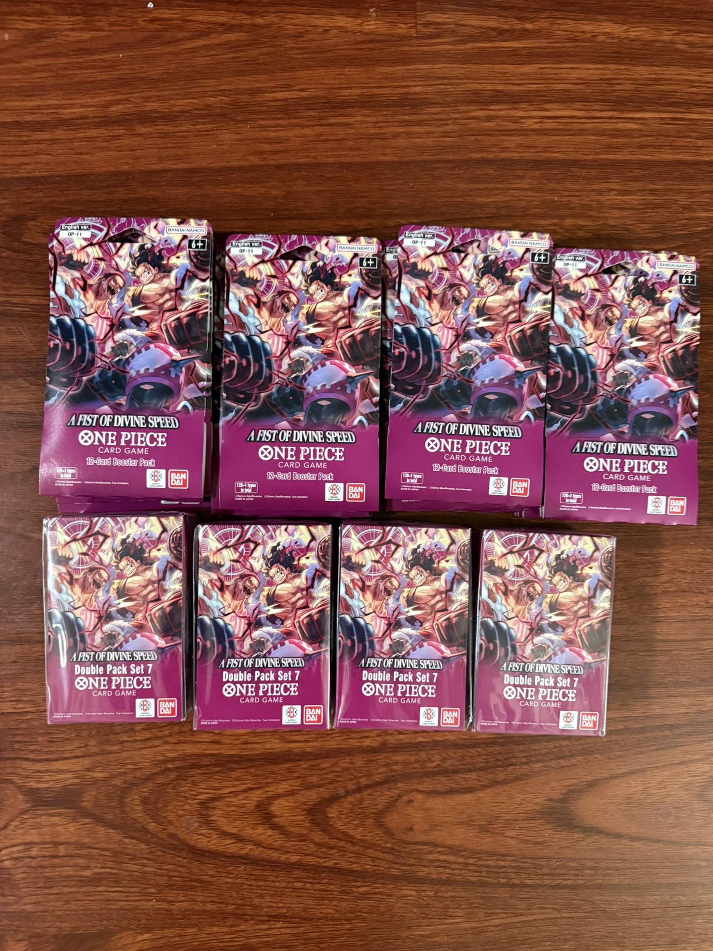 One Piece Trading Card Game A Fist Of Divine Speed Double Pack Set 7 & 12 Card Booster Pack