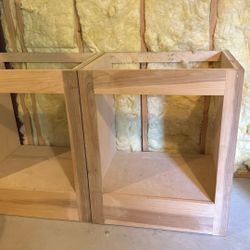 1 Cabinet, No Hardware Or Doors - Free -Must Pick Up