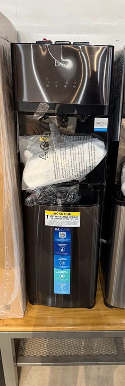 Clearance - Small Dent - Brio 500 Series Bottleless Water Dispenser Self-Cleaning Tri-Temp Black Stainless