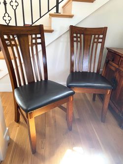 Mission-Style Oak Chairs