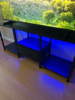 Entertainment center with LED - 55 inch