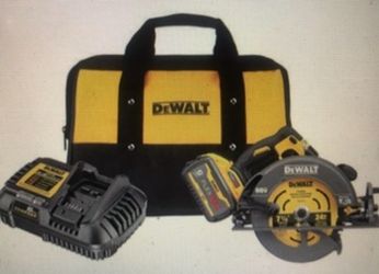 DEWALT FLEXVOLT 60V MAX Cordless Brushless 7-1/4 in. Sidewinder Style Circular Saw with Brake with (1) FLEXVOLT 9.0Ah Battery