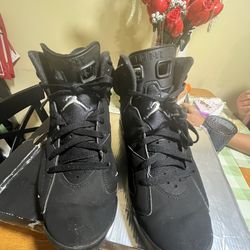 Air jordan 6 retro black metallic silver black
