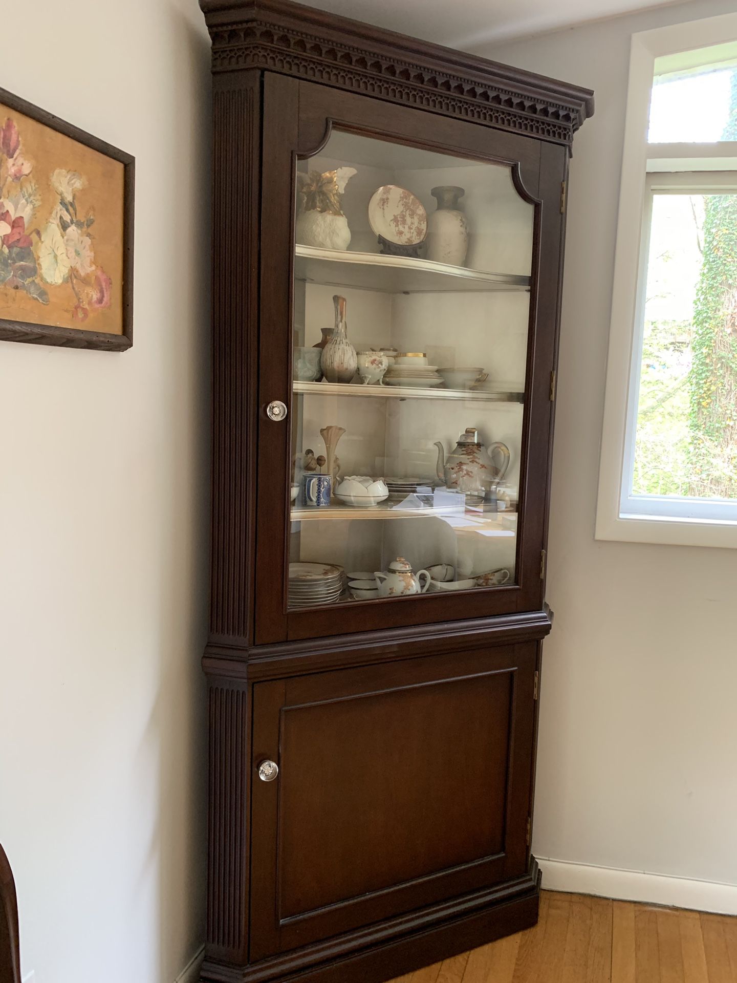 Solid Wood Corner Cabinet Hutch - Martha Stewart Collection
